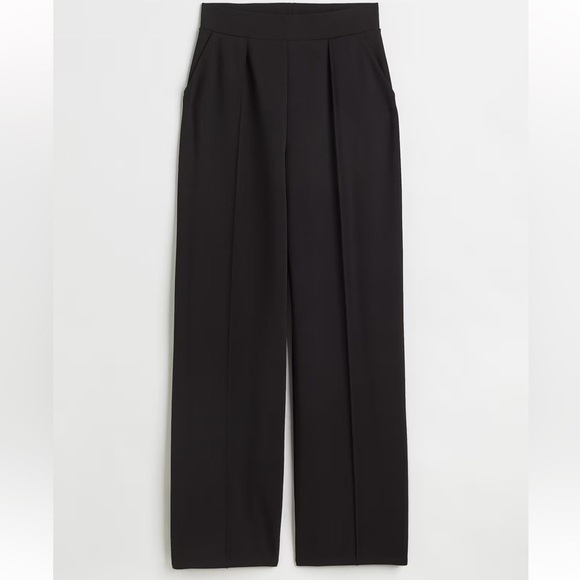 H&M Elegant Black Women's high waist dress pants size large - Picture 3 of 5